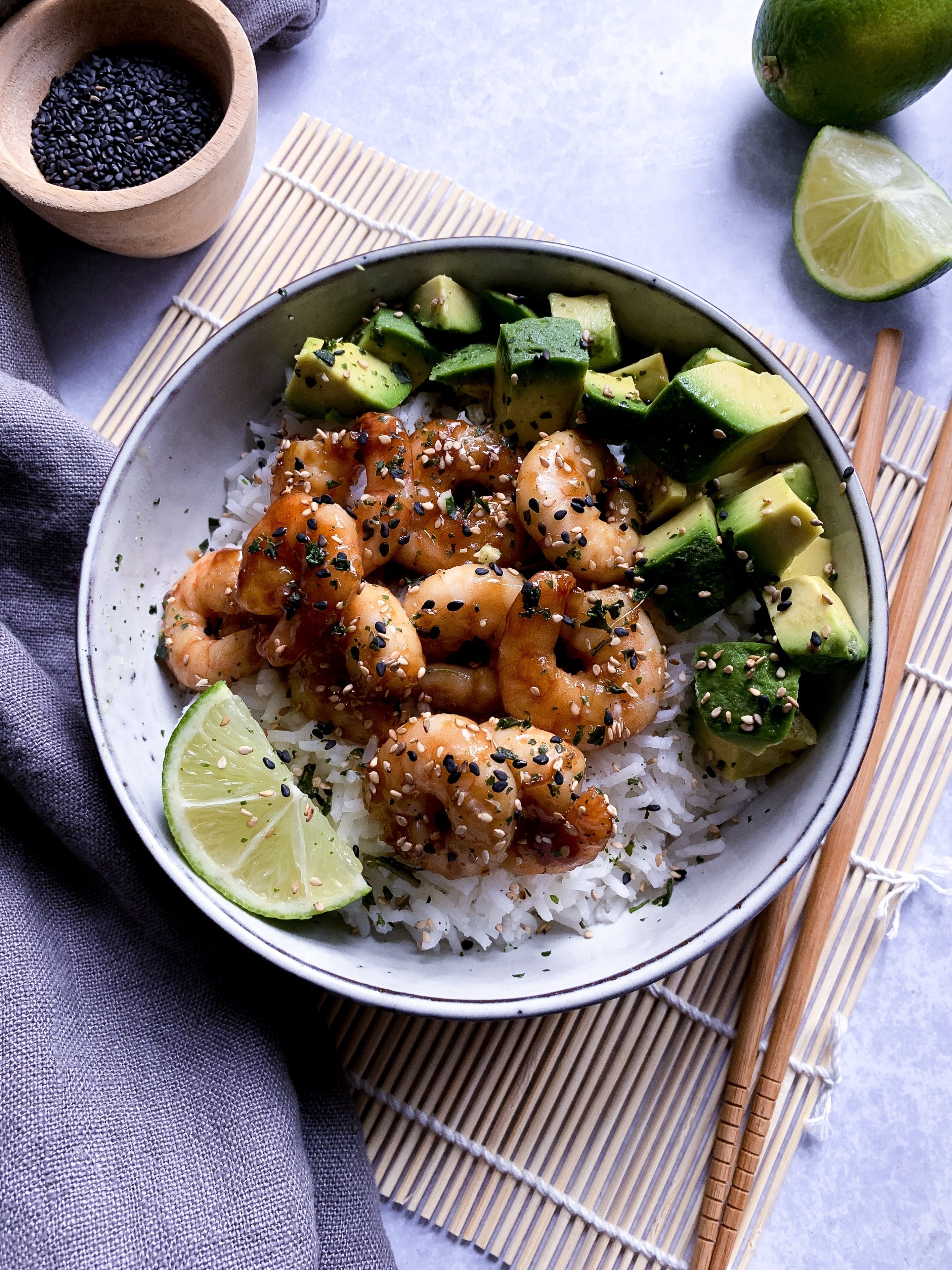 Crevettes façon teriyaki - Clemfoodie