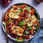 salade au riso, carottes et halloumi