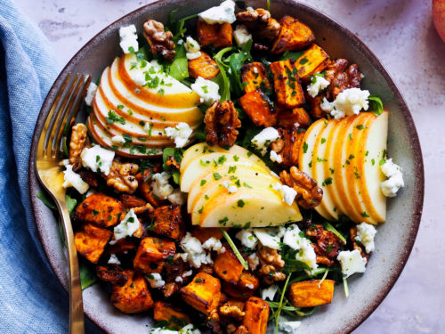 Salade D Hiver A La Patate Douce Et Pomme Clemfoodie Salade D Hiver A La Patate Douce Et Pomme Clemfoodie