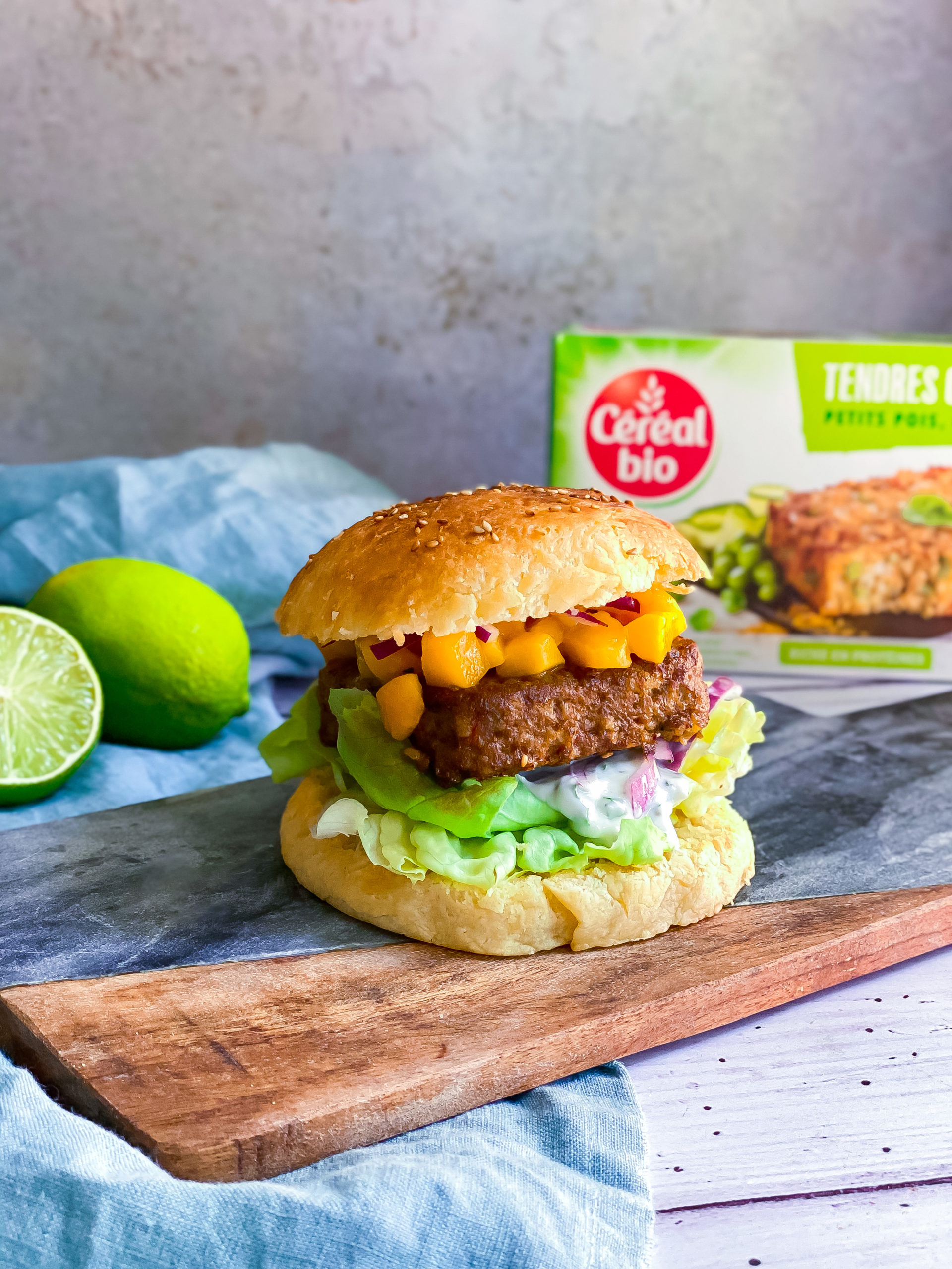 Burger végétarien avec Céréal Bio - Clemfoodie