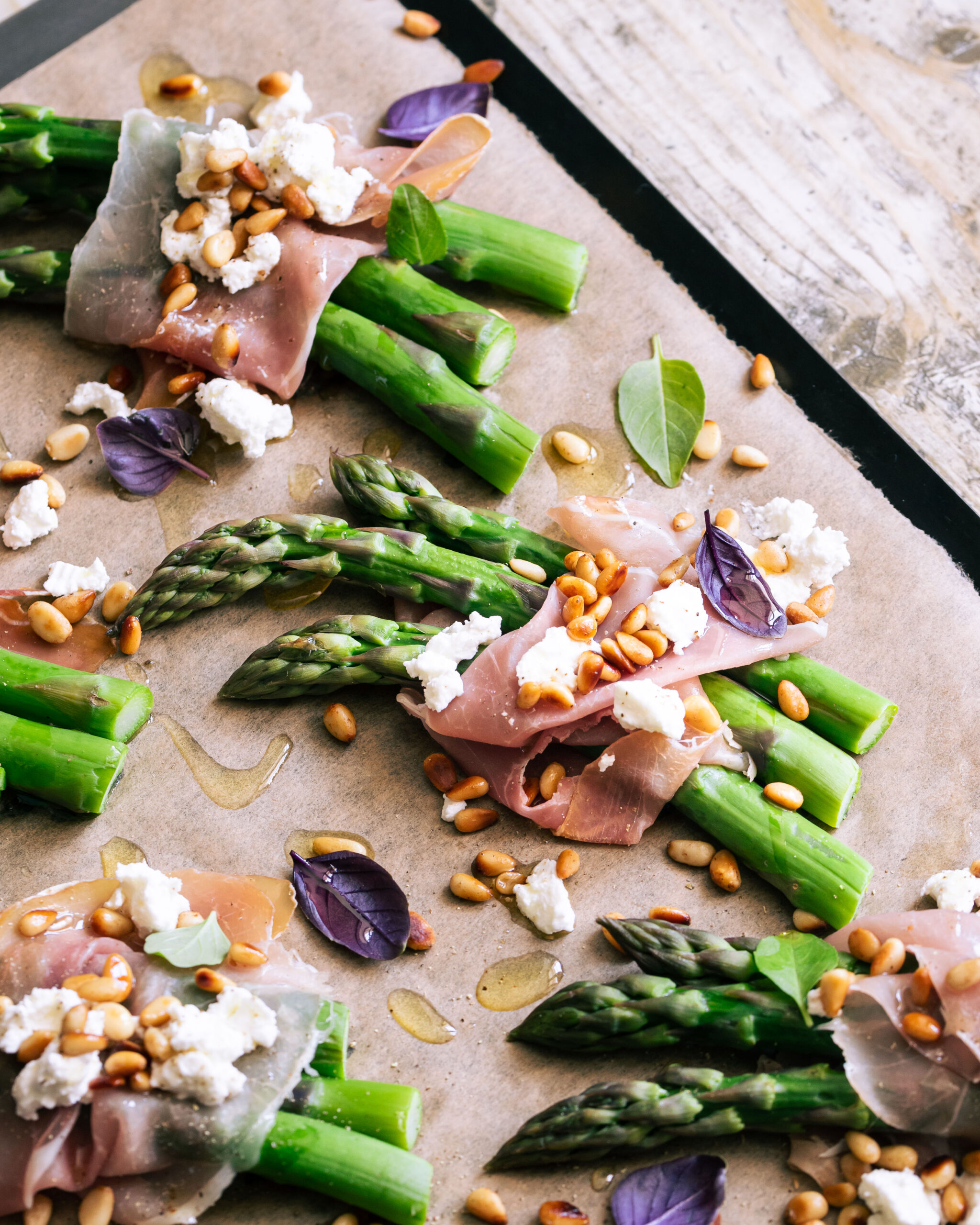 Asperges Au Jambon Cru Et Chèvre Frais - Clemfoodie